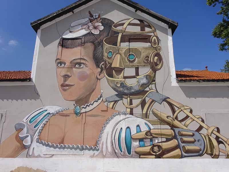 fake travel news - street art meets parallel worlds