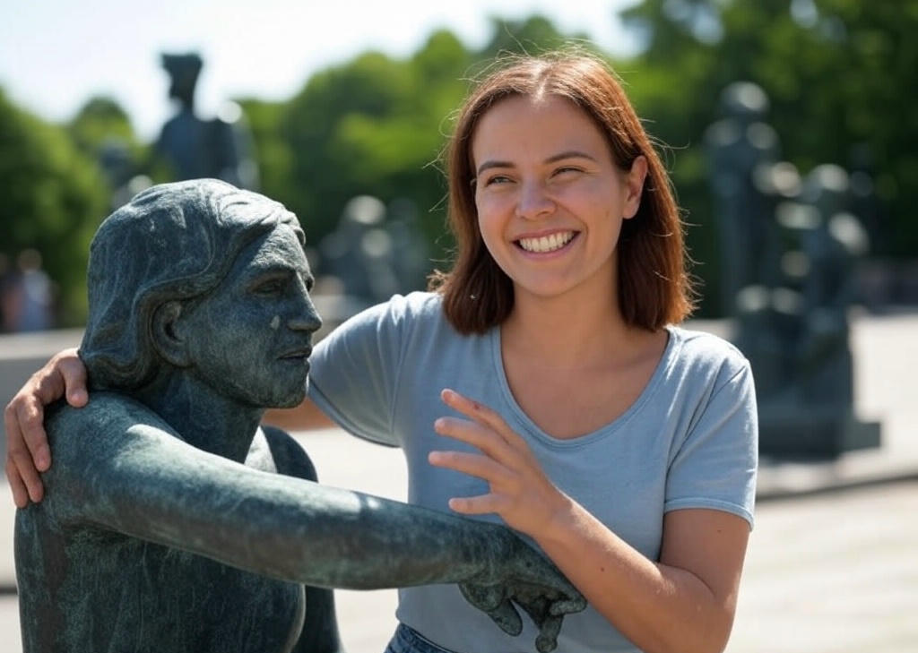 Fake Travel News - Vigeland Park in Oslo, Norway