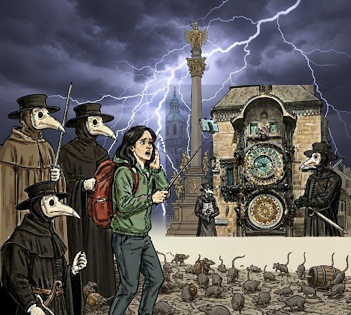 Fake Travel News - Czech Time Travel to Plague Epidemic